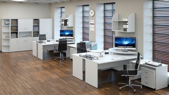 Мебель для офиса ясень Шимо светлый «RIVA»