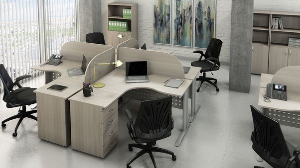 Мебель в офис на металлокаркасе «АГАТ» - вид 1