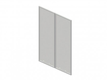 Кабинет для руководителя Vegas Двери стеклянные тонированные в алюминиевой раме (для V-71) V-01.2