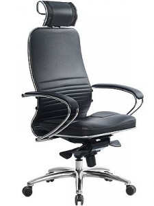 Чёрное кресло руководителя «SAMURAI KL-2.04» - вид 1
