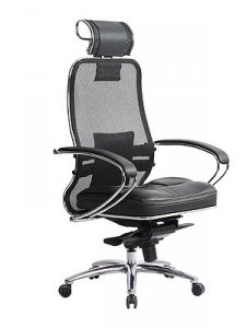 Чёрное кресло руководителя «SAMURAI SL-2.04» - вид 1