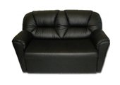 Диван для офиса Бизон Бизон диван 2-х местный иск. кожа PV 1 (черный)
