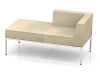 Модульный диван для офиса toform M3 open view Конфигурация M3-2VR (Экокожа Oregon)