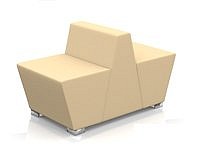 Модульный диван для офиса toform М33 modern feedback Конфигурация M33-1W (экокожа Oregon)