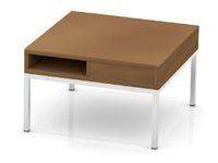 Модульный диван для офиса toform M3 open view Деревянный стол M3-1T2 (экокожа Euroline P2)