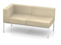 Модульный диван для офиса toform M3 open view Конфигурация M3-2VD (экокожа Euroline P2)