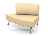 Модульный диван для офиса toform М23 fashion trends Конфигурация M23-2L (экокожа Euroline P2)