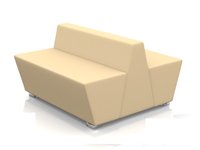 Модульный диван для офиса toform М33 modern feedback Конфигурация M33-2W (экокожа Euroline P2)